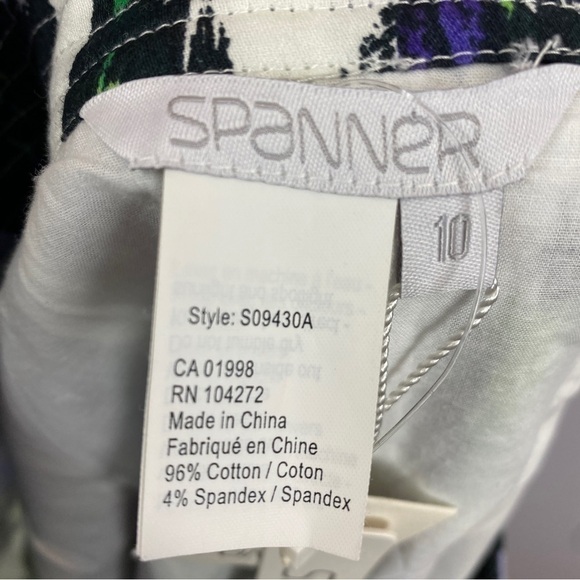 Spanner Animal Print Full Cotton Midi Skirt Size 10 Lilac Green NWT - Picture 9 of 11